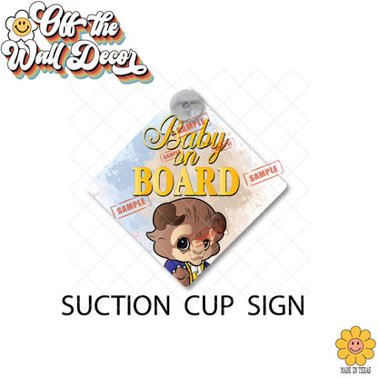 Baby Beast | Baby on Board | Suction Cup Sign, Magnet OR Vinyl Decal Sticker