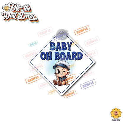 Baby Popeye | Baby on Board | Suction Cup Sign, Magnet OR Vinyl Decal Sticker