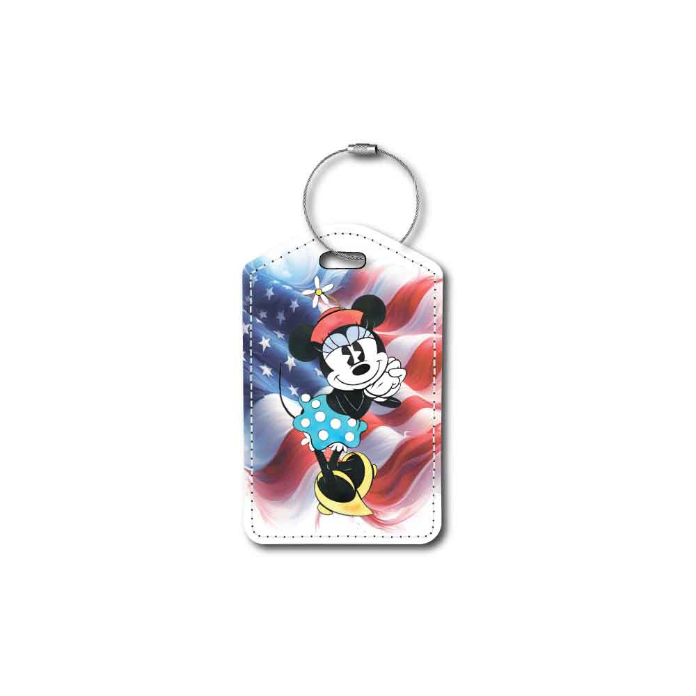 Vintage Minnie US Flag | Passport Holder & Luggage Tag