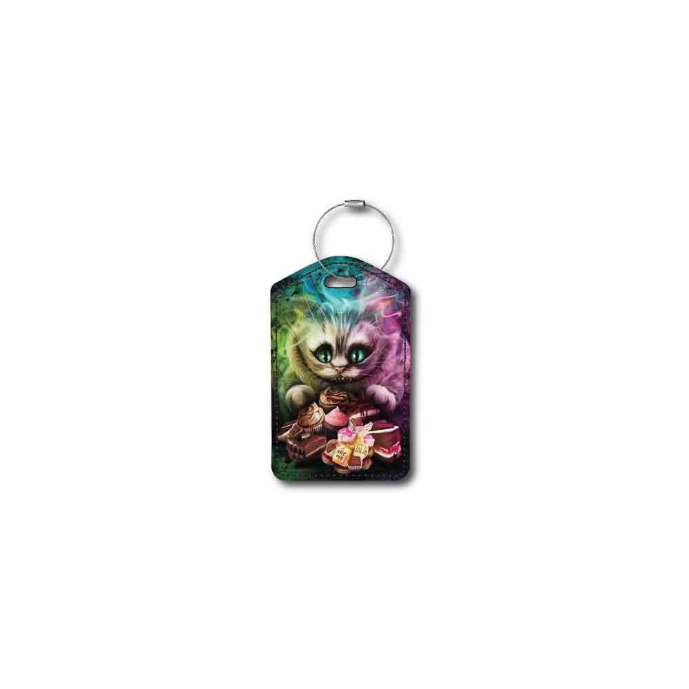 Colorful Cheshire Cat | Passport Holder & Luggage Tag
