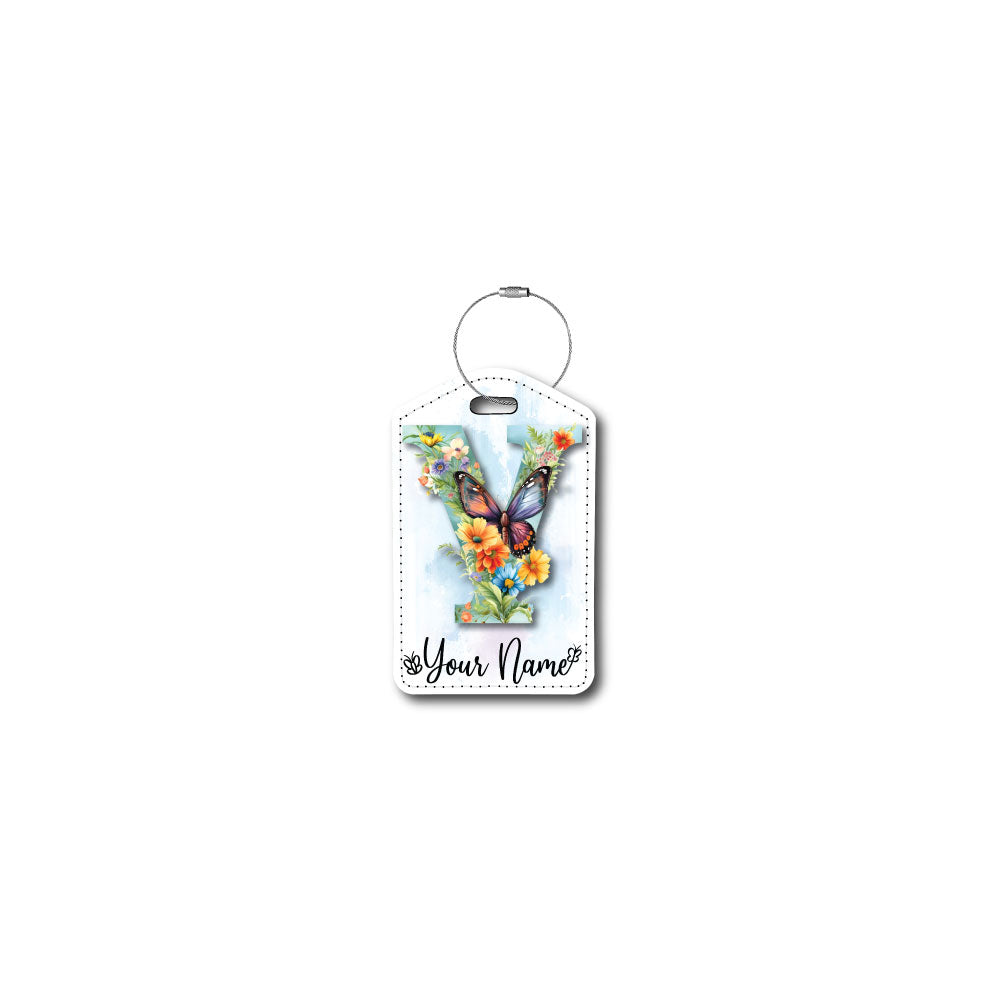 Butterfly Initial Personalized | Passport Holder & Luggage Tag