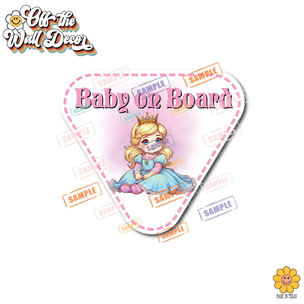 Baby Aurora | Baby on Board | Suction Cup Sign, Magnet OR Vinyl Decal Sticker