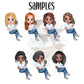 Chibi Personalized Character | I haven't been everywhere but it's on my list | Passport Holder & Luggage Tag