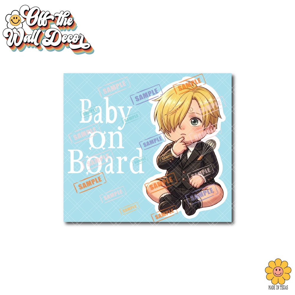 Little Sanji | Baby on Board | Vinyl Decal Sticker