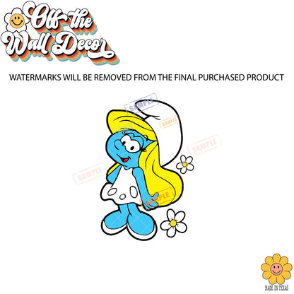 Smurfette | Magnet OR Vehicle Window, Vinyl decal sticker