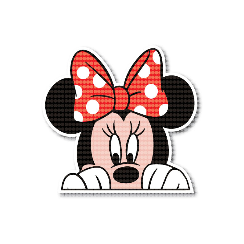 Mickey & Minnie Mouse Peeking Family