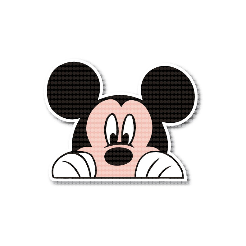 Mickey & Minnie Mouse Peeking Family