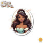 Princess Mug Waterproof Sticker: Holographic or Glossy Laminate