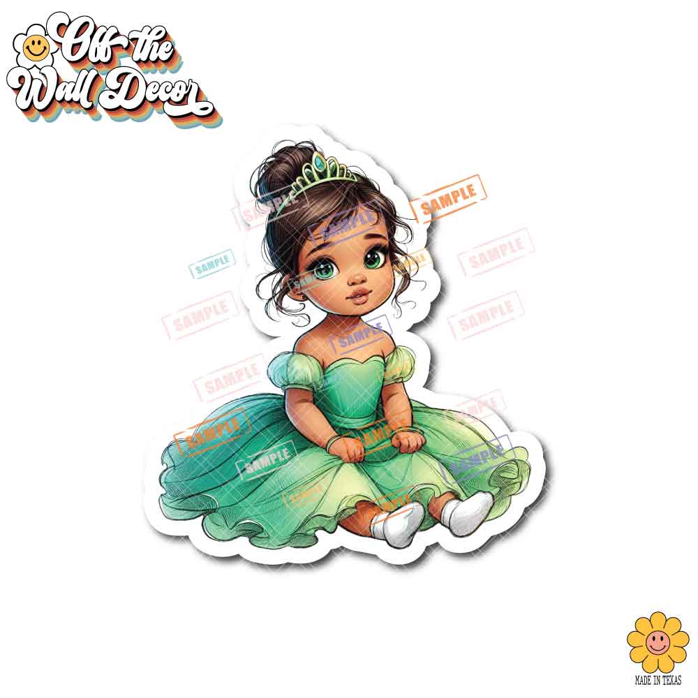 Little Princess and Fairy-tale Waterproof Sticker: Holographic or Glossy Laminate
