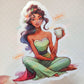 Princess Mug Waterproof Sticker: Holographic or Glossy Laminate