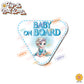Little Princess Elsa | Baby on Board | Suction Cup Sign, Magnet OR Vinyl Decal Sticker