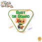 Turtle Characters | Baby on Board | Magnet OR Vinyl Decal Sticker