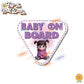 Little Boo | Baby on Board | Suction Cup Sign, Magnet OR Vinyl Decal Sticker