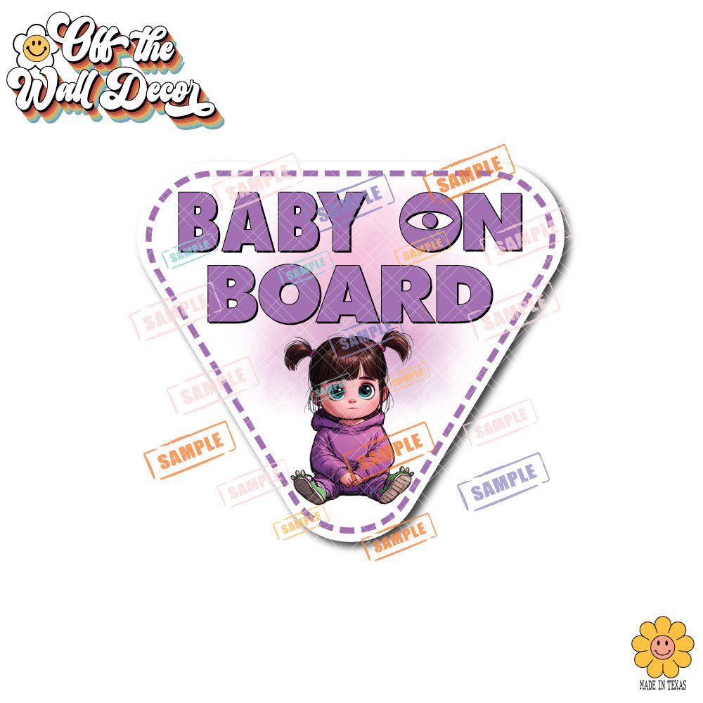 Little Boo | Baby on Board | Suction Cup Sign, Magnet OR Vinyl Decal Sticker