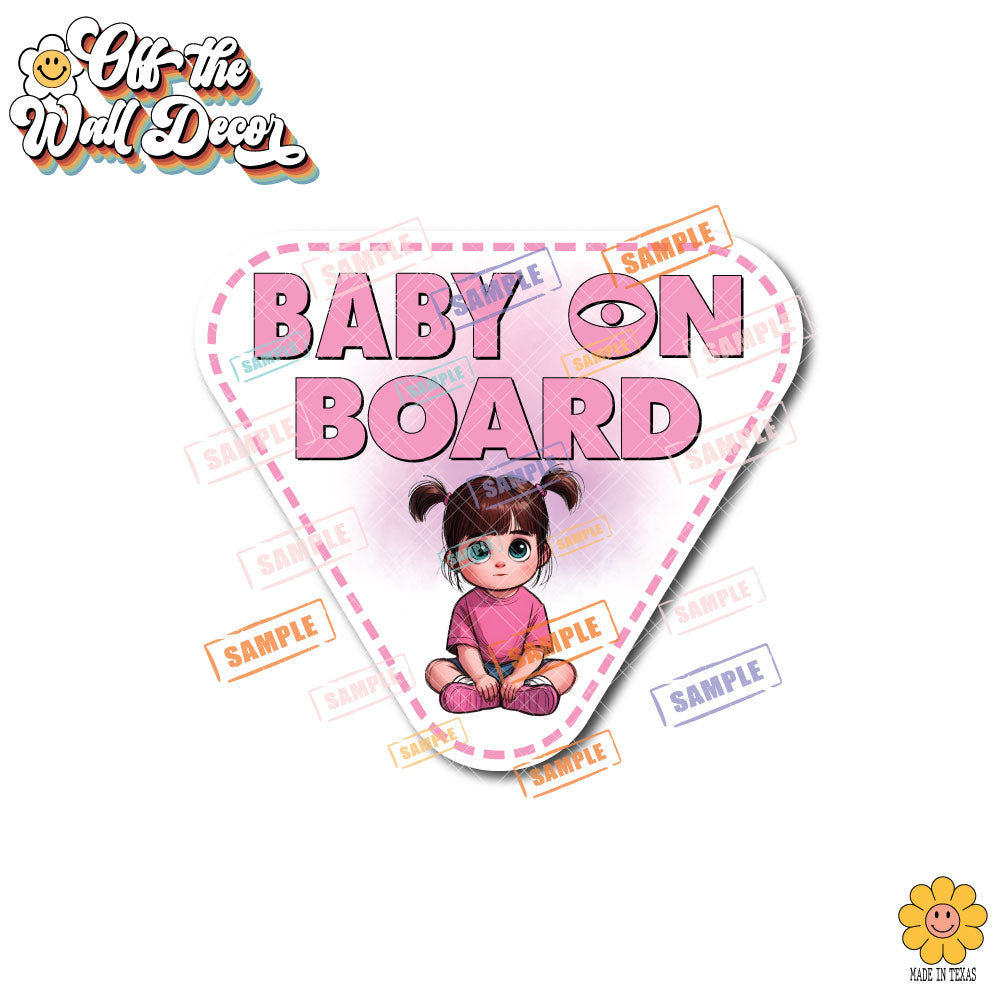 Little Boo | Baby on Board | Suction Cup Sign, Magnet OR Vinyl Decal Sticker