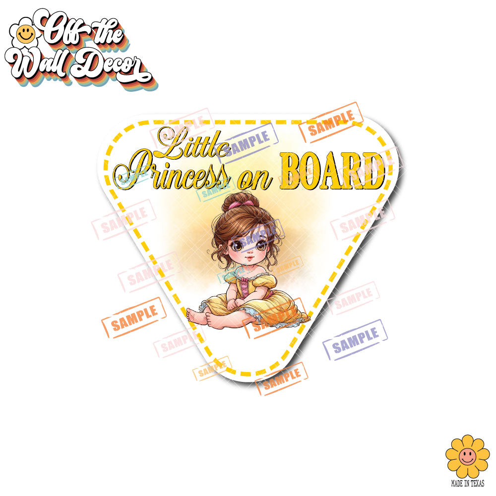 Little Belle | Baby on Board | Suction Cup Sign, Magnet OR Vinyl Decal Sticker
