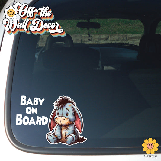 Baby Eeyore | Baby on Board | Vinyl Decal Sticker