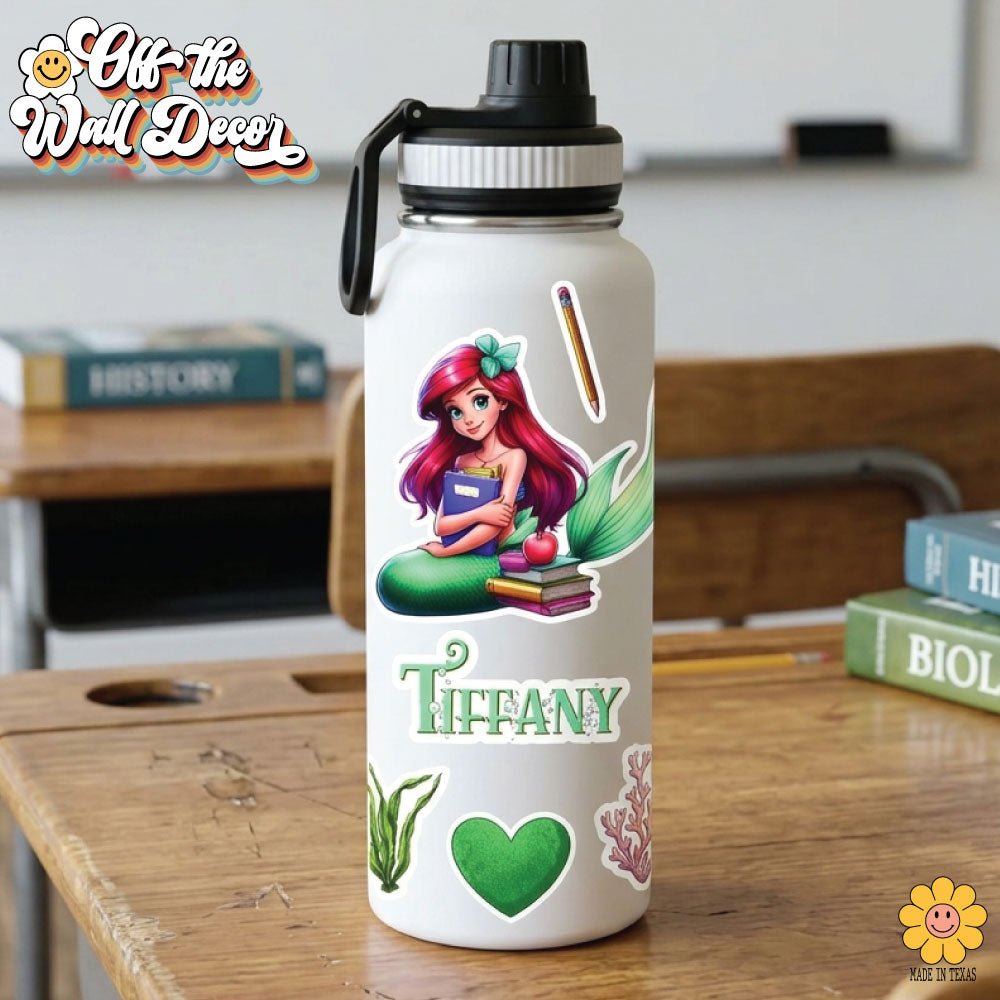 Princess Waterproof Sticker: For Water Bottles, School Binders and more.
