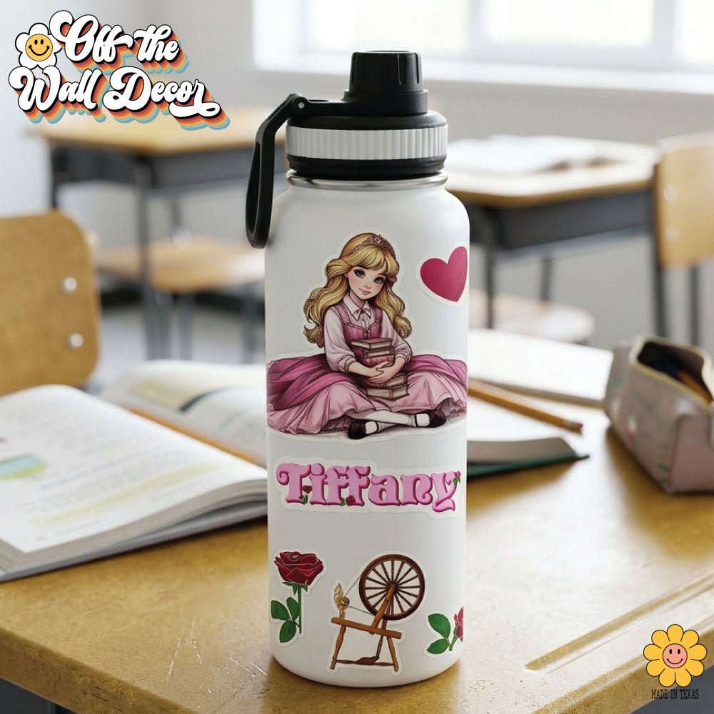 Princess Waterproof Sticker: For Water Bottles, School Binders and more.