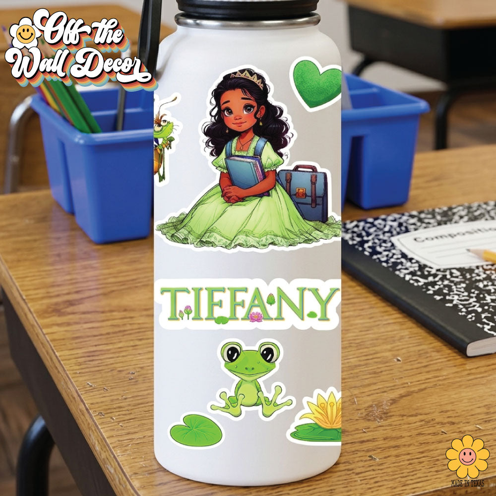 Princess Waterproof Sticker: For Water Bottles, School Binders and more.
