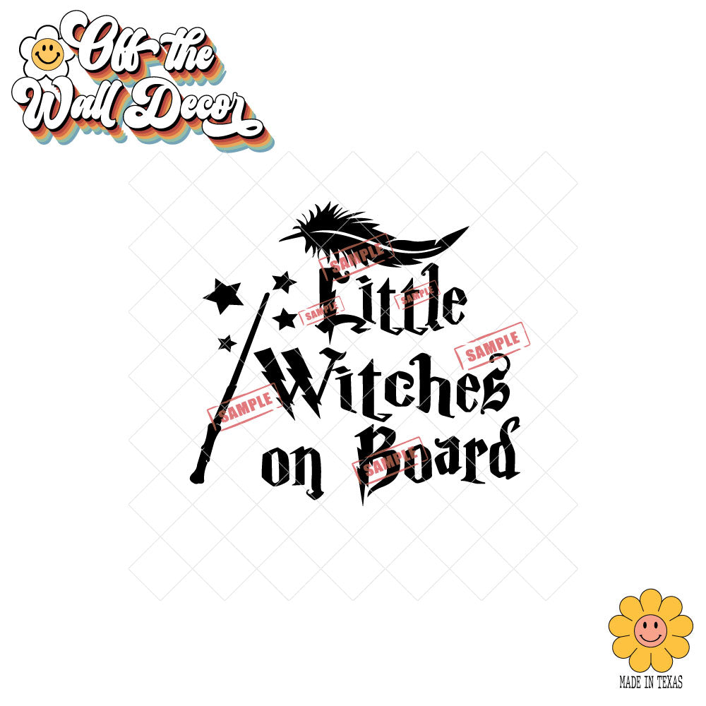 Little Witch[es] on Board" | Wizard Font