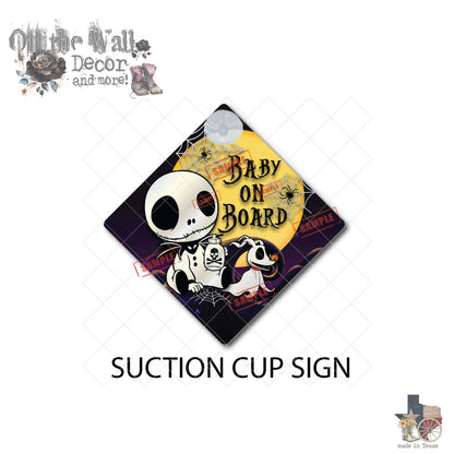 Jack & Zero | Baby on Board | Suction Cup Sign, Magnet OR Vinyl Decal Sticker