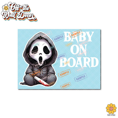 Baby Cloaked Horror | Baby on Board | Vinyl Decal Sticker