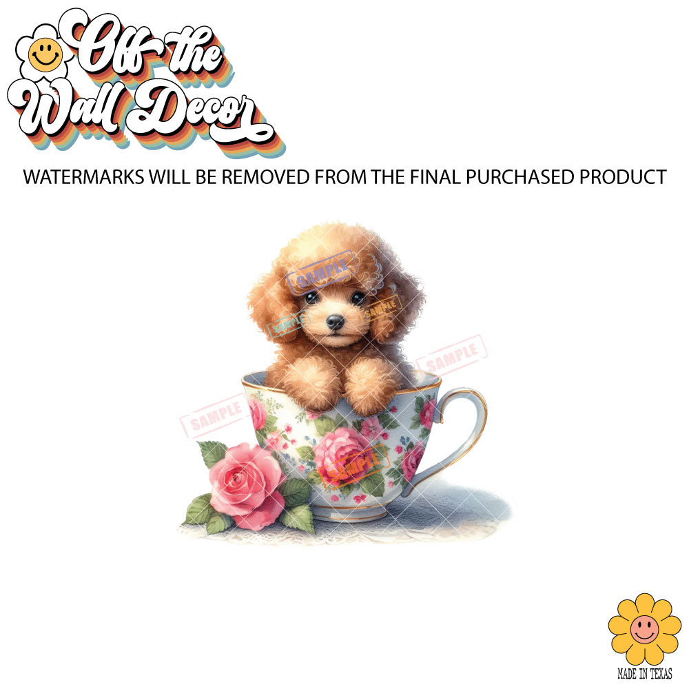 Poodle Puppy Cup | 5 Designs