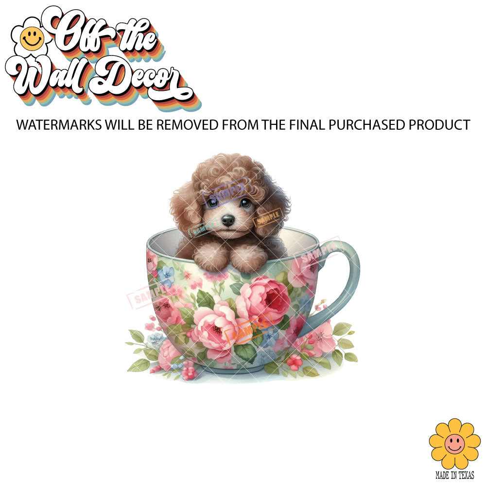 Poodle Puppy Cup | 5 Designs