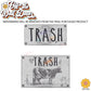 Vintage Farmhouse Styled | Country Cow | Trash Can and Recycle Labels