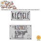 Vintage Farmhouse Styled | Country Cow | Trash Can and Recycle Labels