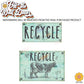 Vintage Farmhouse Styled | Country Cow | Trash Can and Recycle Labels