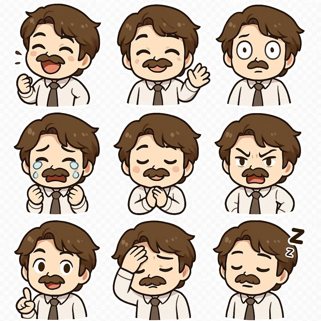 Sticker Me! Includes all 9 stickers