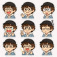 Sticker Me! Includes all 9 stickers