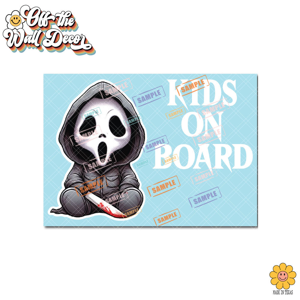 Baby Cloaked Horror | Baby on Board | Vinyl Decal Sticker