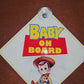 Woody Toy | Baby on Board | Suction Cup Sign, Magnet OR Vinyl Decal Sticker