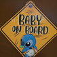 Baby Stitch | Baby on Board | Suction Cup Sign, Magnet OR Vinyl Decal Sticker