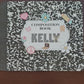 Personalized Composition Book | Desktop Mouse Pad with matching drink coaster