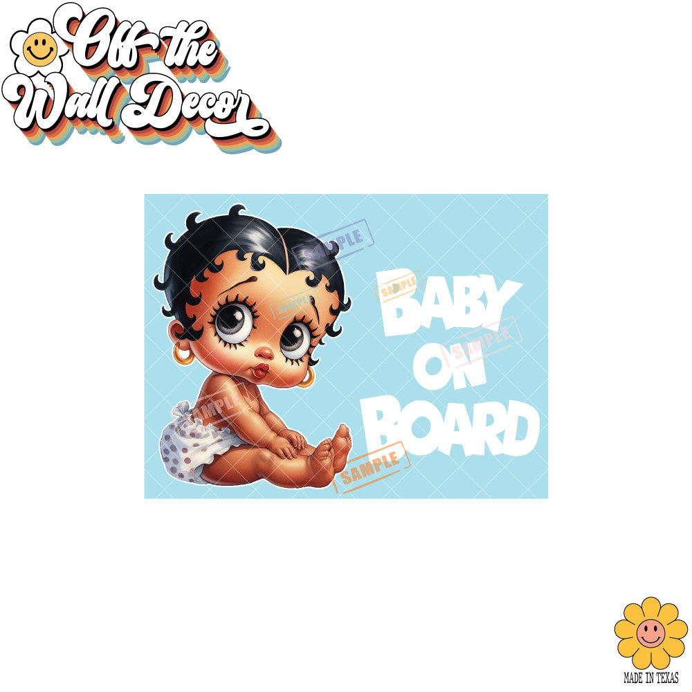 Baby Betty | Baby on Board | Suction Cup Sign, Magnet OR Vinyl Decal Sticker