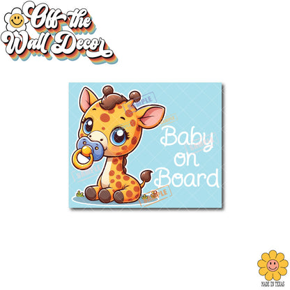 Baby Giraffe | Baby on Board | Vinyl Decal Sticker
