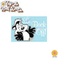 Le Back Off! Pepe Le Pew | Suction Cup Sign, Magnet OR Vinyl Decal Sticker