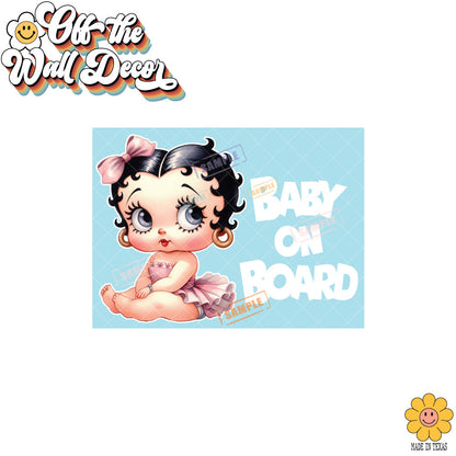 Baby Betty | Baby on Board | Vinyl Decal Sticker