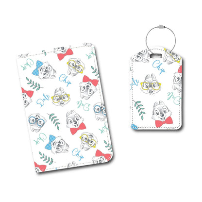 Chip N Dale Collage | Passport Holder & Luggage Tag