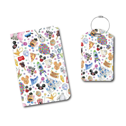 Disney Collage Best Day Ever!, Never Grow Up, Collage | Passport Holder & Luggage Tag