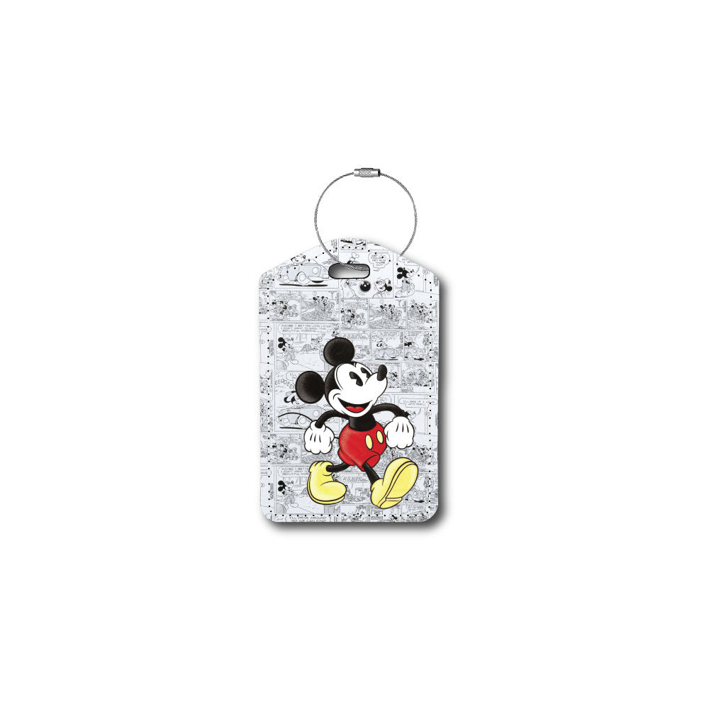 Classic Mickey Comic Collage Black & White | Passport Holder & Luggage Tag