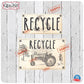 Vintage Farmhouse Styled | Country Tractor | Trash Can and Recycle Labels