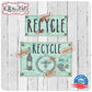 Vintage Farmhouse Styled | Country French | Trash Can and Recycle Labels